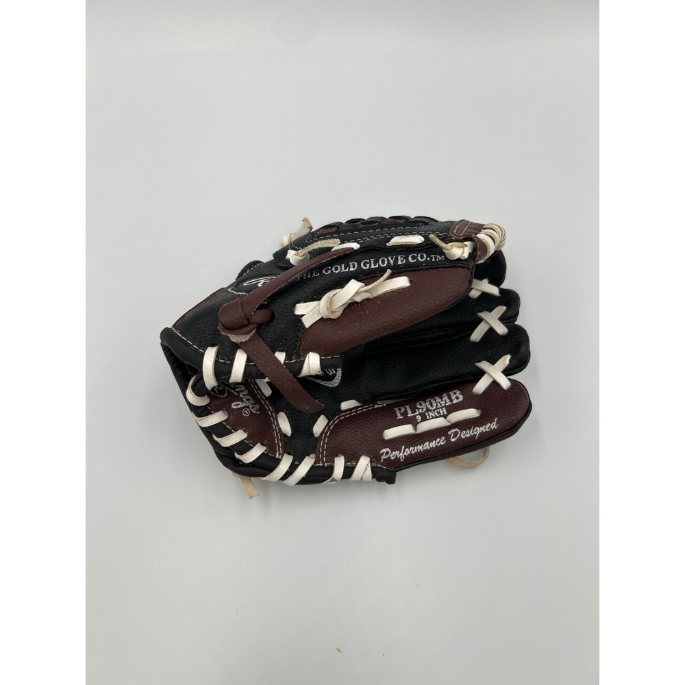 Rawlings Players Series 9 Inch Youth Baseball Glove Black Brown PL90MB RHT